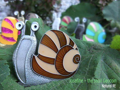 Josefine - the Snail Geocoin - Natural RE