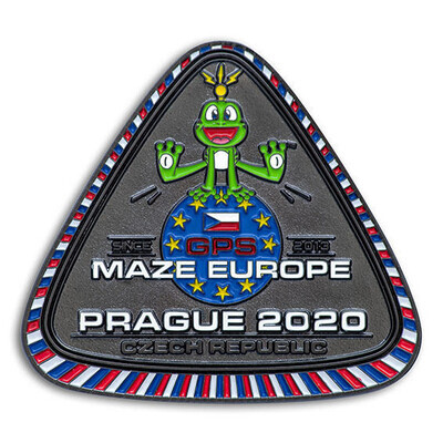 GPS MAZE Europe 2020 Geocoin - Supporters Special Edition - 1