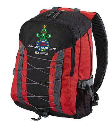 Trackable backpak GPS Maze Europe - red