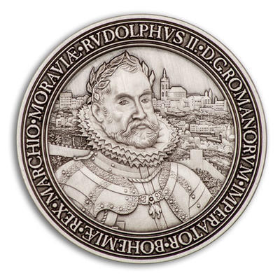 Rudolf II. Geocoin - Antique Silver - 1