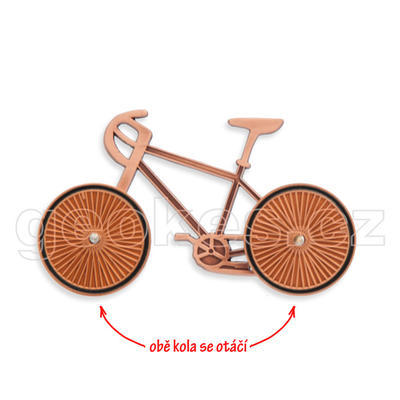Bicycle geocoin - antique copper - 1