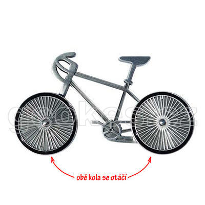 Bicycle geocoin - antique silver - 1