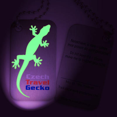 Czech Travel Gecko tag - Luminous - 1