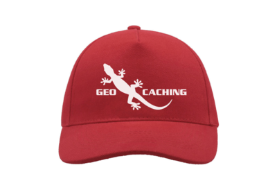 Geocaching gecko cap - red - 1