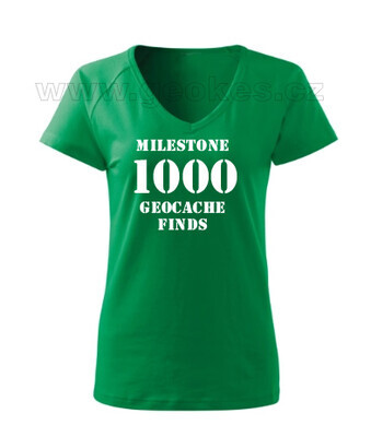 Milestone Geocache Finds - Ladies t-shirt - 1