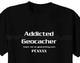 Addicted Geocacher trackable t-shirt - 1/3