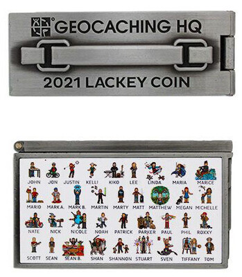 2020 Lackey Geocoin / Tag Set - 1