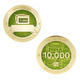 10.000 Finds Milestone Geocoin and Tag Set - 1/2