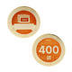 400 Finds Milestone Geocoin and Tag Set - 1/2
