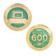 600 Finds Milestone Geocoin and Tag Set - 1/2