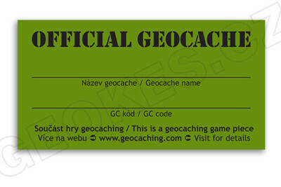 Geocache Sticker