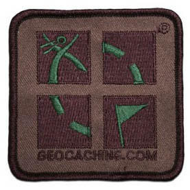 Camo Geocaching Logo Patch