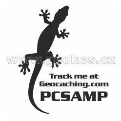 Trackable decal - black gecko