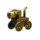 Steampunk Dog Geocoin - Antique Gold - 1/3