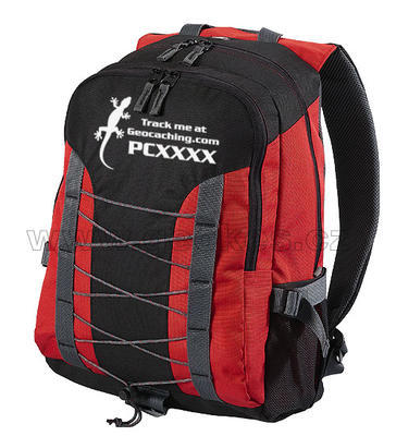 Trackable backpak Gecko - red - 1