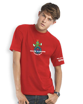 GPS MAZE Europe 2015 - trackable t-shirt - red
