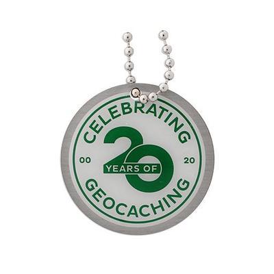 Celebrating 20 Years of Geocaching Geocoin and Trackable Tag Set - 2