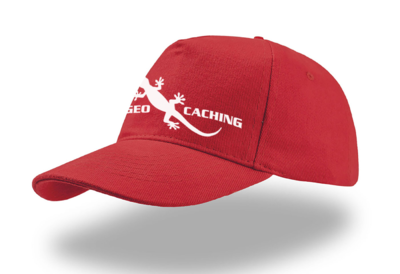 Geocaching gecko cap - red - 2