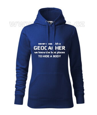 Never Mess With A Geocacher Female Hoodie - 2