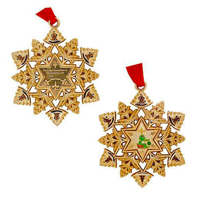 Christmas Snowflake Ornament Geocoin - 2