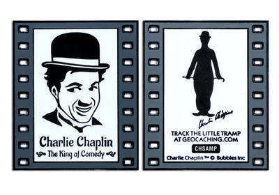 Charlie Chaplin - The King of Comedy Geocoin - 3