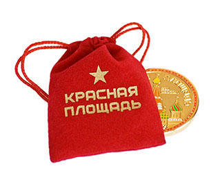 Red Square Moscow Russia Geocoin - gold - 4