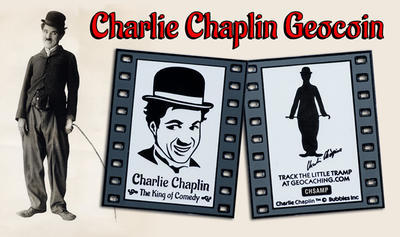 Charlie Chaplin - The King of Comedy Geocoin - 5
